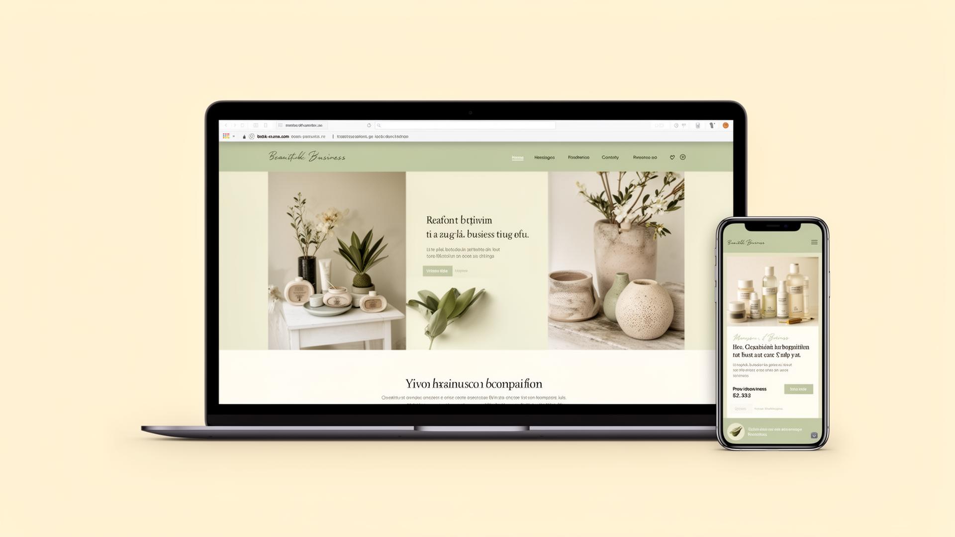 LaunchPad website mockup shown on a laptop and a phone